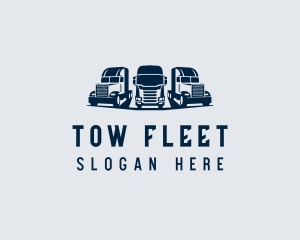 Blue Fleet Trucking logo design