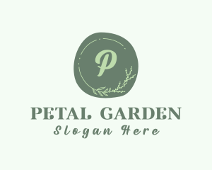 Organic Floral Wreath logo design