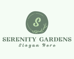 Organic Floral Wreath logo design