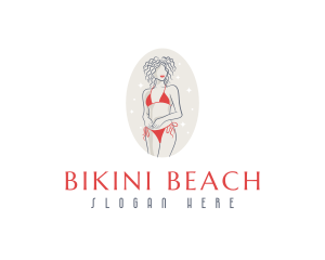 Feminine Swimwear Bikini logo design