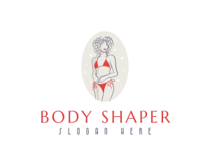 Feminine Swimwear Bikini logo design