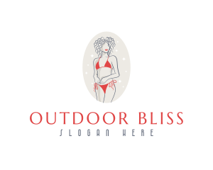 Feminine Swimwear Bikini logo design