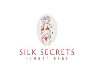 Feminine Swimwear Bikini logo design