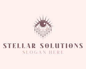 Tarot Fortune Teller Eye logo design