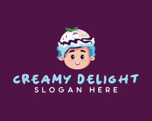 Ice Cream Gelato Girl logo