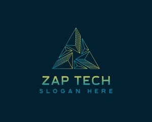 Pyramid Tech Developer logo design