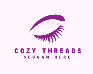 Stylish Lady Eyelash logo design