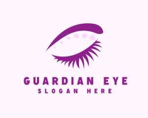 Stylish Lady Eyelash logo design