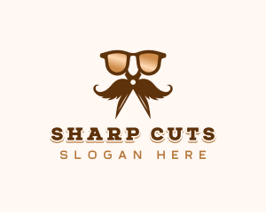 Shades Grooming Scissors logo design