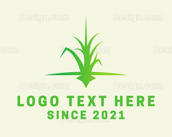 Grass Lawn Care Logo