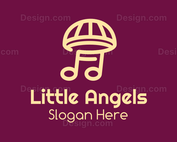 Music Umbrella Mushroom Logo