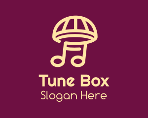 Music Umbrella Mushroom logo design