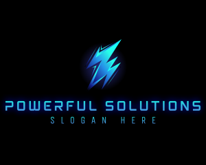 Lightning Power Bolt logo design