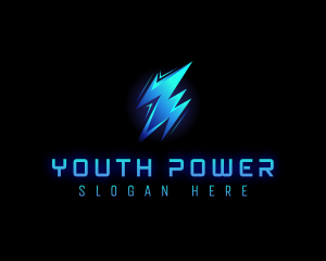 Lightning Power Bolt logo design