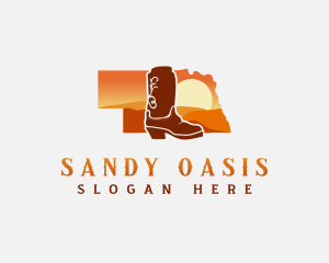 Nebraska Cowboy Boots logo design