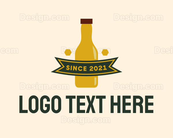 Bottle Brewery Banner Logo