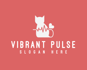 Cat Veterinary Clinic Pulse logo design