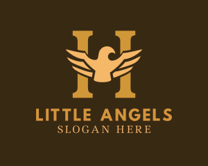 Animal Eagle Letter H Logo