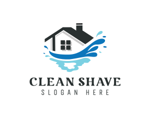 Cleaning House Splash logo design