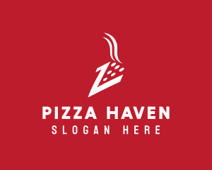 Pepperoni Pizza Pizzeria Letter Z logo