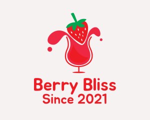 Strawberry Cocktail Glass logo