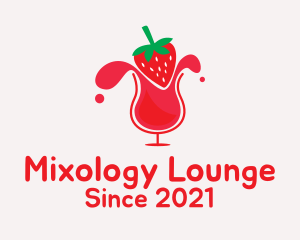 Strawberry Cocktail Glass logo