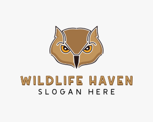 Owl Bird Wildlife logo design