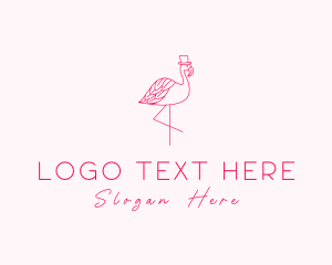 Pink Flamingo Hat logo