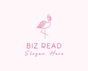 Pink Flamingo Hat logo design