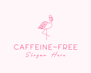 Pink Flamingo Hat logo design