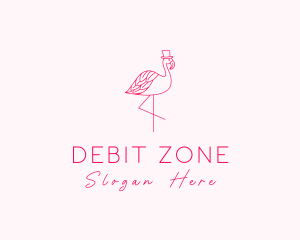 Pink Flamingo Hat logo design