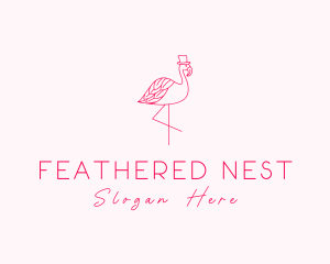 Pink Flamingo Hat logo