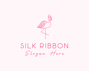 Pink Flamingo Hat logo design