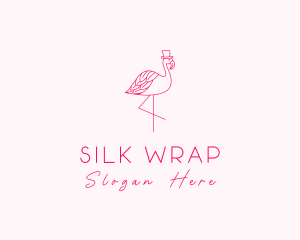 Pink Flamingo Hat logo design