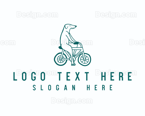 Dog Bicycle Veterinary Logo