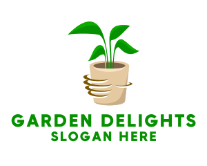 Gardening House Plant  logo design