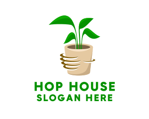 Gardening House Plant  logo design