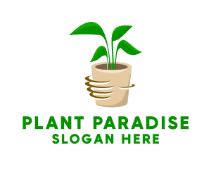 Gardening House Plant  logo design