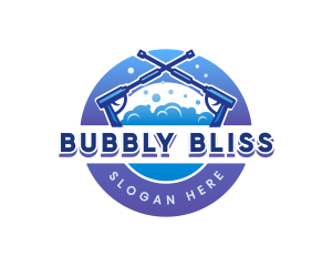 Pressure Hydro Washing Cleaning logo design