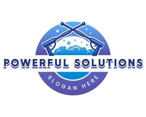 Pressure Hydro Washing Cleaning logo design