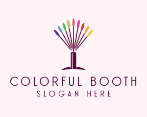 Colorful Beauty Brush  logo design