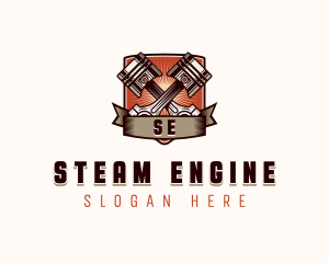 Piston Engine Mechanic logo design