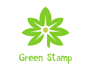 Green Cannabis Light  logo design