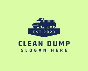 Dump Truck Trucking Logistics logo design