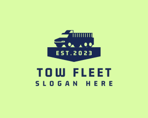 Dump Truck Trucking Logistics logo design