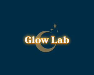 Sparkle Moon Glowing logo
