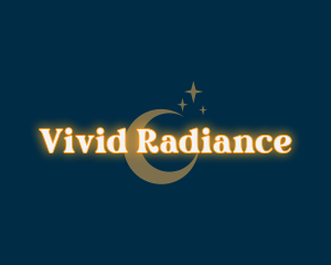 Sparkle Moon Glowing logo