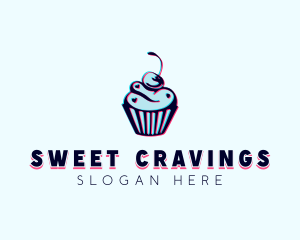 Cherry Cupcake Pastry logo design