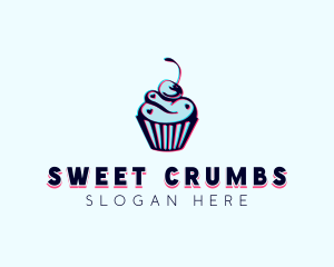 Cherry Cupcake Pastry logo design