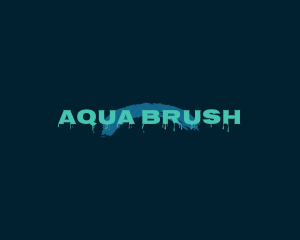 Brush Paint Graffiti logo design